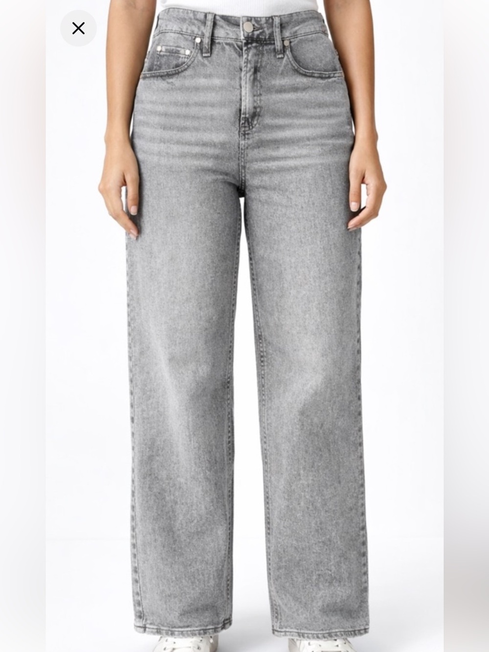NWT Oat New York Straight Grey Jeans